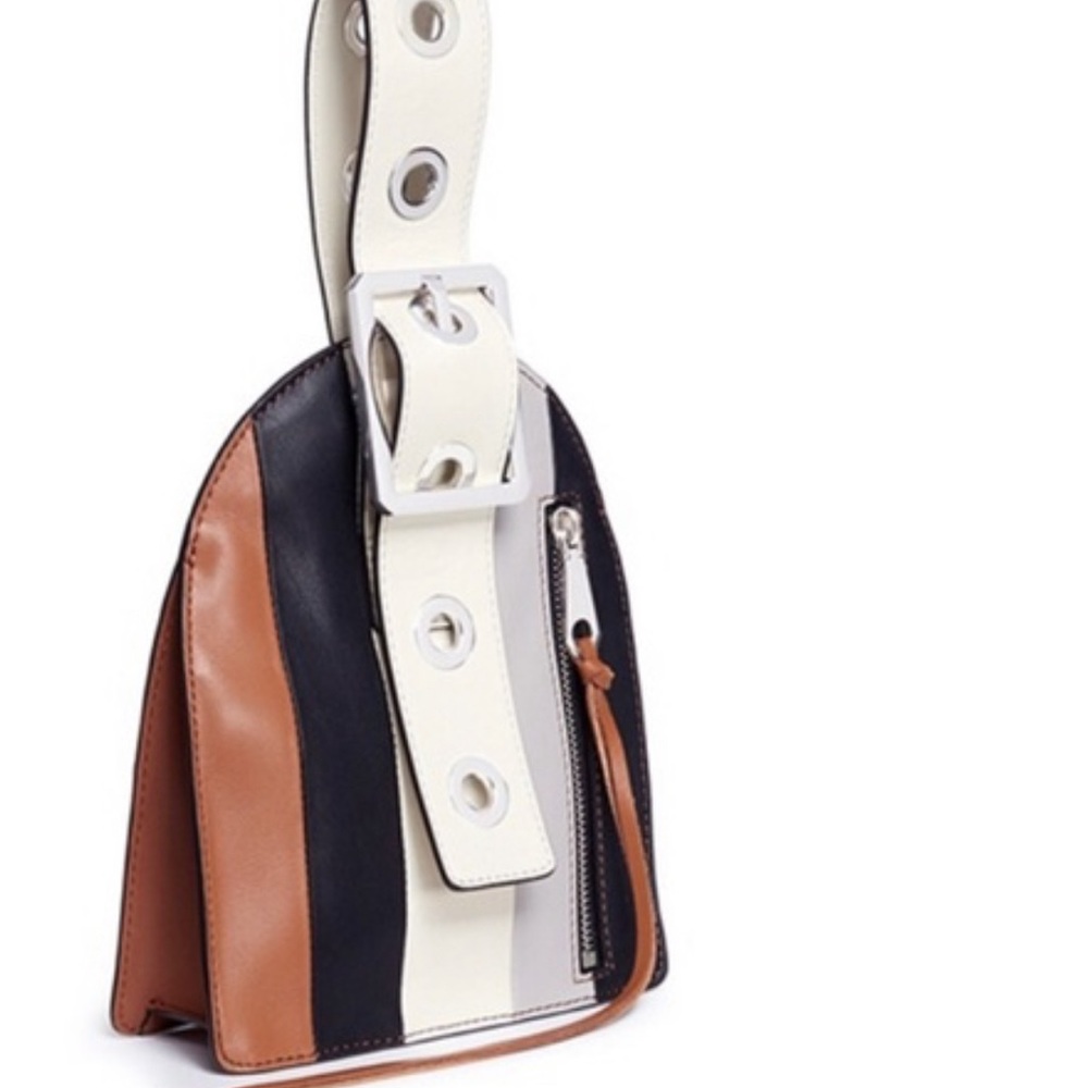 NWT-Rebecca Minkoff Designer Hook Up Museum Wristlet Purse Leather